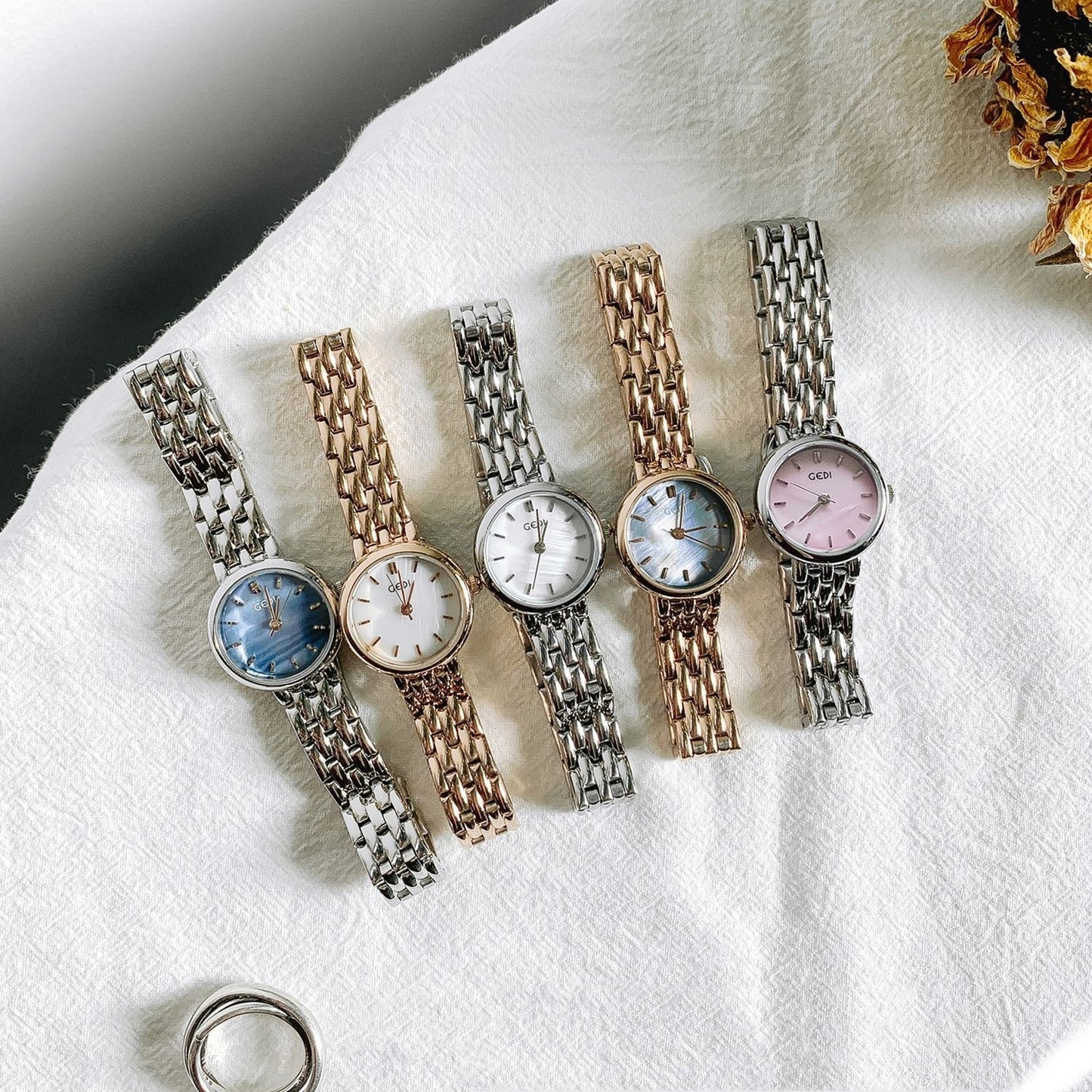 Ins Style Student Small Dial Thin Strap Small Casual All-match Steel Strap Quartz Watch
