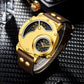 Gold Multi-functional Exaggerated Dial Watch For Men