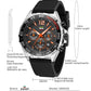 Thin Rubber Strap Quartz Watch Fashion Clock Six-pin Timing Sports Wrist