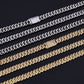 6mm Single Row Full Diamond Cuban Link Chain Zircon Necklace