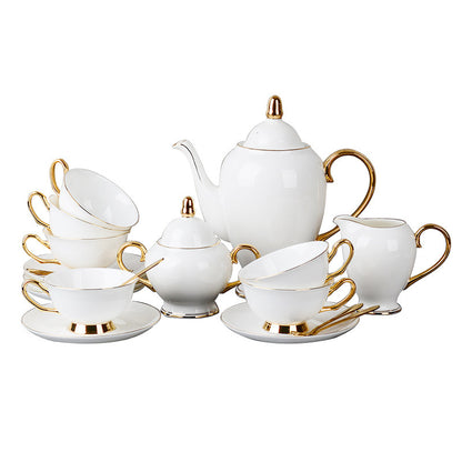 Bone China -paiGoldnted Coffee Cup And Saucer Afternoon Tea Tea Set