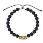 Bubble Letter Bracelet, Natural Stone Name Bracelet