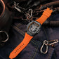 Men's Tonneau Fashion Trend Silicone Strap Luminous Sports Watch