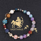 Twelve Constellation Constellation Bracelet Natural Stone Cut Color