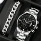 Calendar Steel Watch Men's Large Dial Quartz Watch Men's Watch
