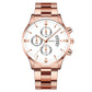 Calendar Steel Belt Quartz Watch Men's Business Men's Watch Three-eye Large Dial