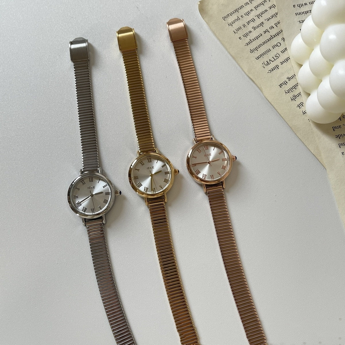 Elegant Steel Watch Women's Light Luxury High-end Sense